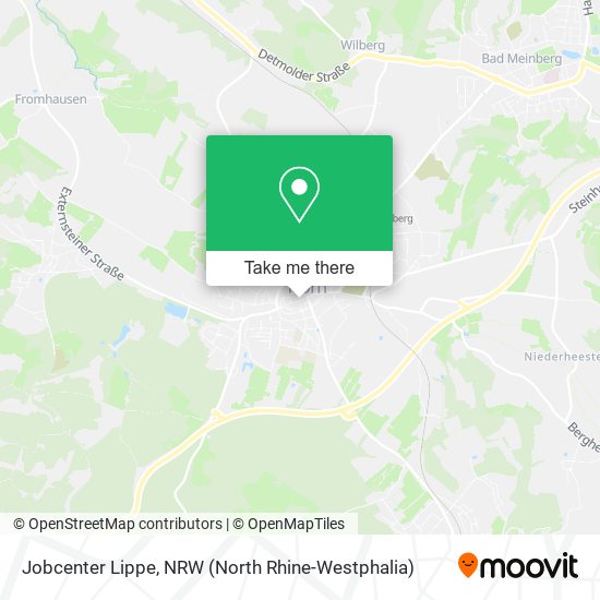 Jobcenter Lippe map