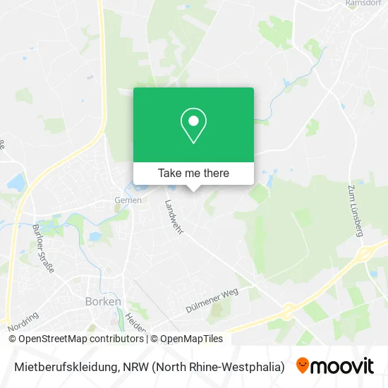 Карта Mietberufskleidung