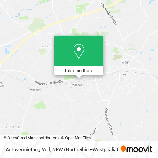 Карта Autovermietung Verl