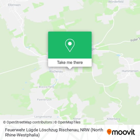 Feuerwehr Lügde Löschzug Rischenau map