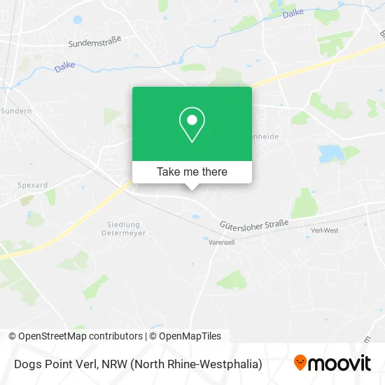 Dogs Point Verl map