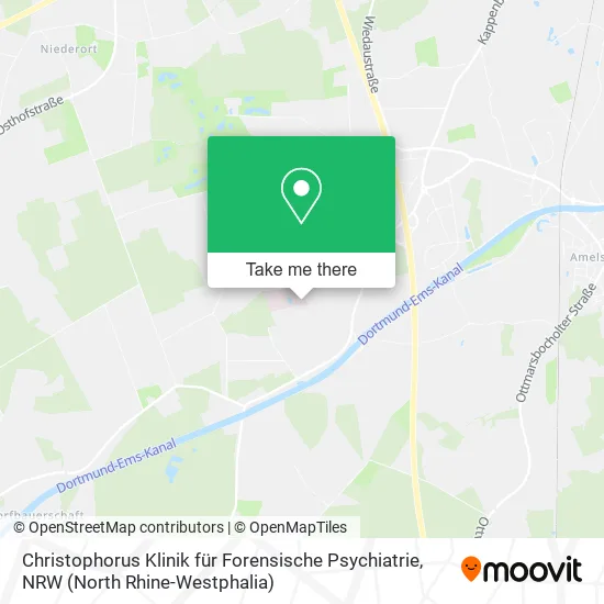 Christophorus Klinik für Forensische Psychiatrie map