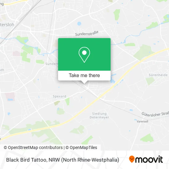 Black Bird Tattoo map