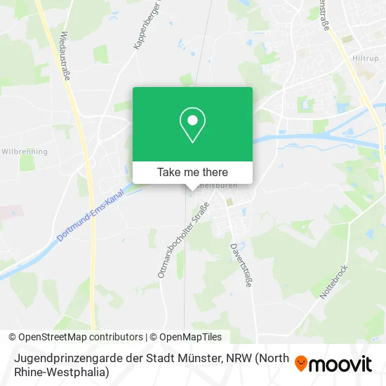 Карта Jugendprinzengarde der Stadt Münster