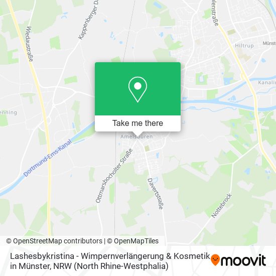 Lashesbykristina - Wimpernverlängerung & Kosmetik in Münster map