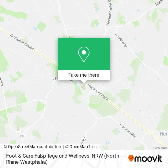 Карта Foot & Care Fußpflege und Wellness