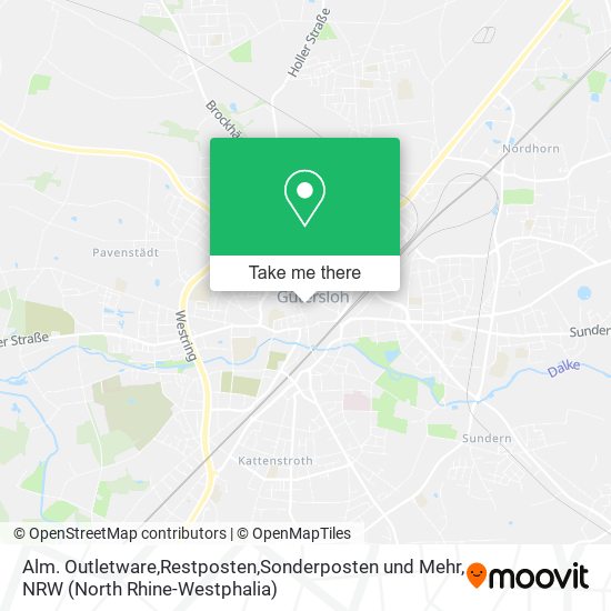 Alm. Outletware,Restposten,Sonderposten und Mehr map