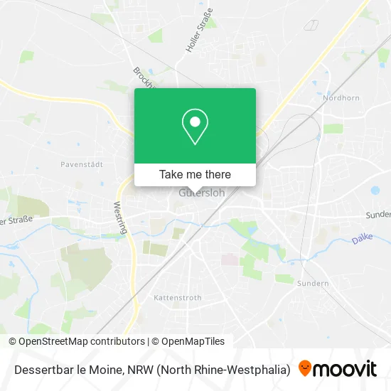 Карта Dessertbar le Moine