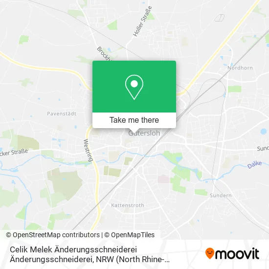 Карта Celik Melek Änderungsschneiderei Änderungsschneiderei