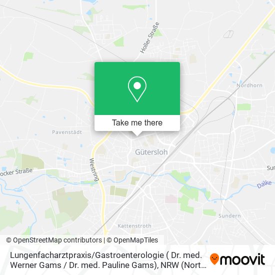 Lungenfacharztpraxis / Gastroenterologie ( Dr. med. Werner Gams / Dr. med. Pauline Gams) map