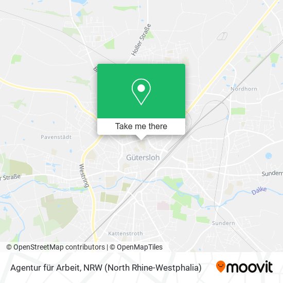 Agentur für Arbeit map