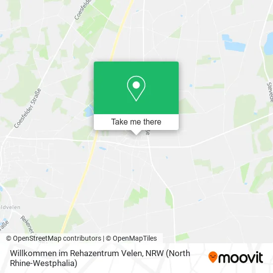 Карта Willkommen im Rehazentrum Velen