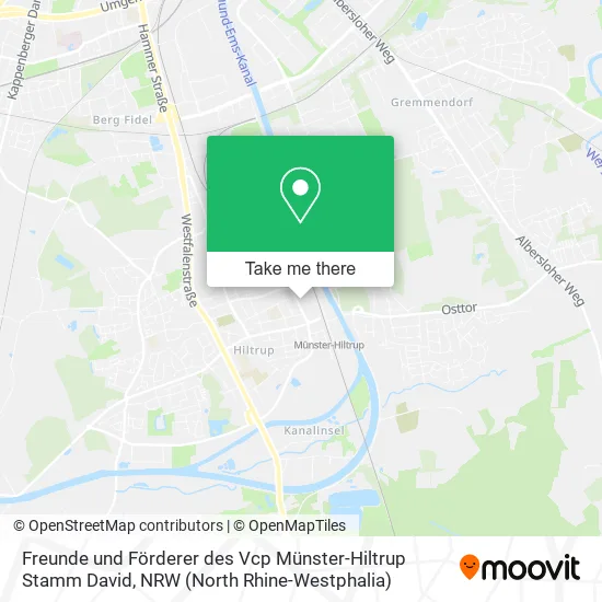 Freunde und Förderer des Vcp Münster-Hiltrup Stamm David map