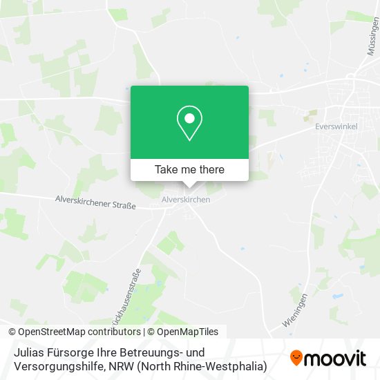 Julias Fürsorge Ihre Betreuungs- und Versorgungshilfe map