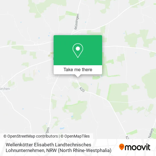 Карта Wellenkötter Elisabeth Landtechnisches Lohnunternehmen