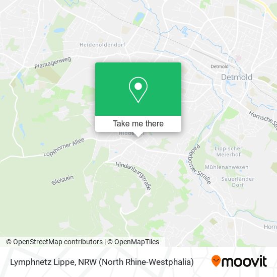 Карта Lymphnetz Lippe