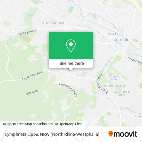 Карта Lymphnetz Lippe
