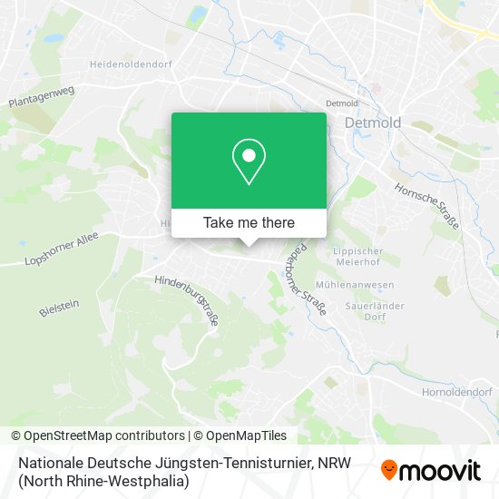 Nationale Deutsche Jüngsten-Tennisturnier map