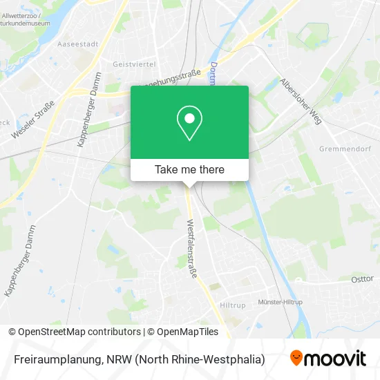 Карта Freiraumplanung