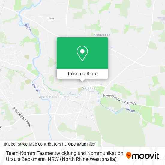 Team-Komm Teamentwicklung und Kommunikation Ursula Beckmann map