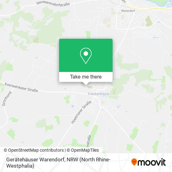Gerätehäuser Warendorf map