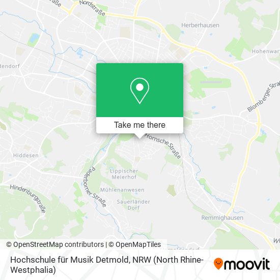 Hochschule für Musik Detmold map