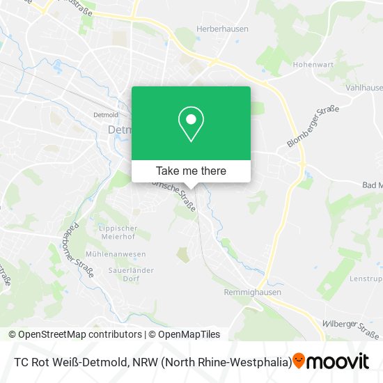 TC Rot Weiß-Detmold map