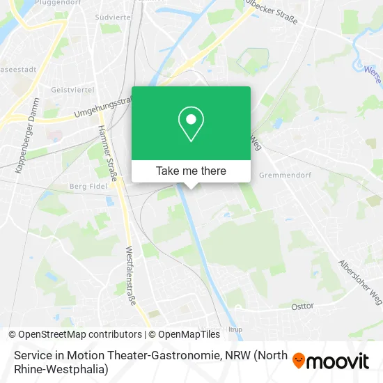 Карта Service in Motion Theater-Gastronomie