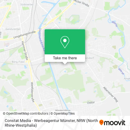 Карта Constat Media - Werbeagentur Münster