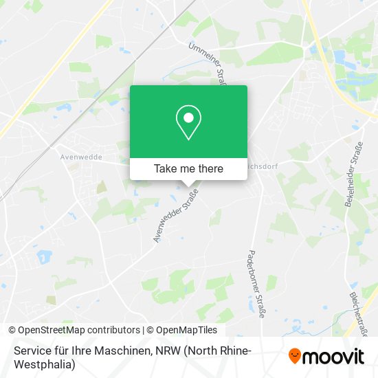 Service für Ihre Maschinen map