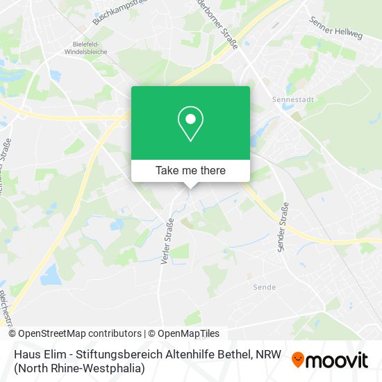 Haus Elim - Stiftungsbereich Altenhilfe Bethel map