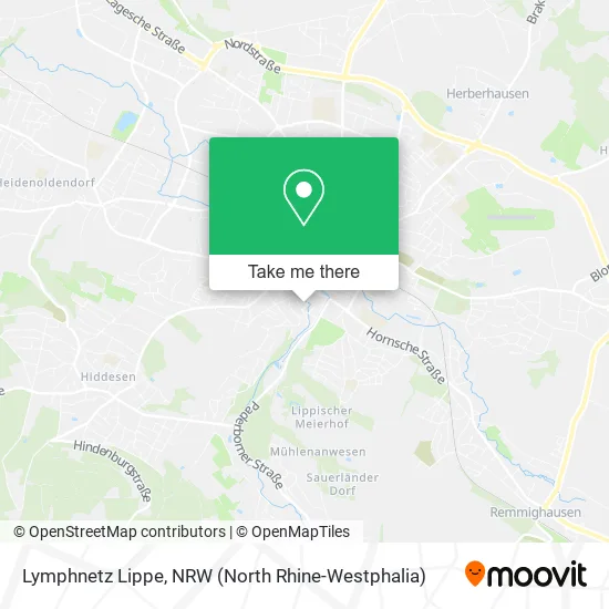 Карта Lymphnetz Lippe