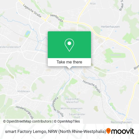 Карта smart Factory Lemgo