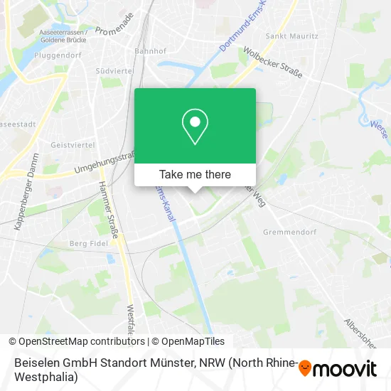 Карта Beiselen GmbH Standort Münster