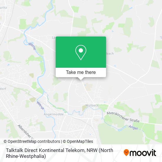 Talktalk Direct Kontinental Telekom map