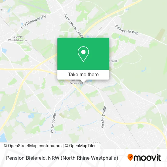 Pension Bielefeld map