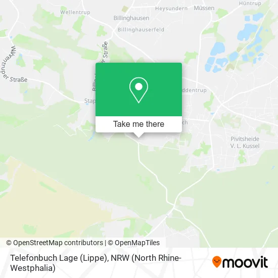Карта Telefonbuch Lage (Lippe)