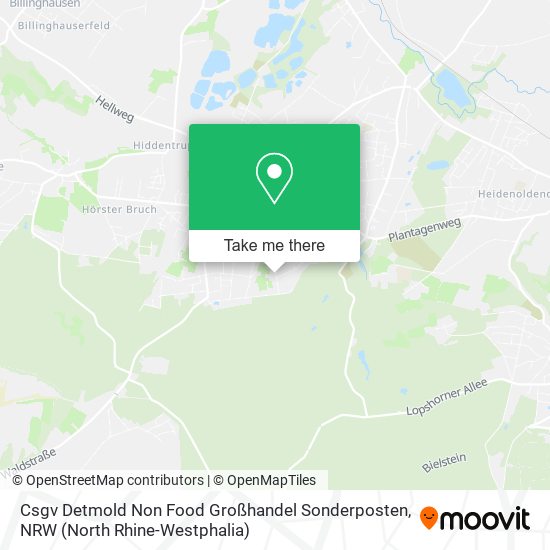 Csgv Detmold Non Food Großhandel Sonderposten map