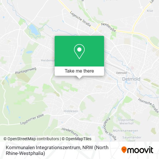 Карта Kommunalen Integrationszentrum