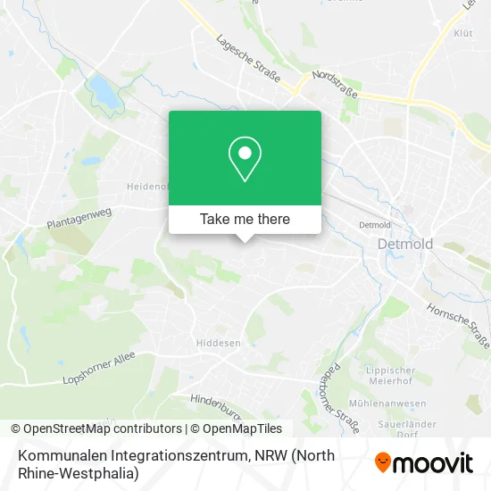 Карта Kommunalen Integrationszentrum