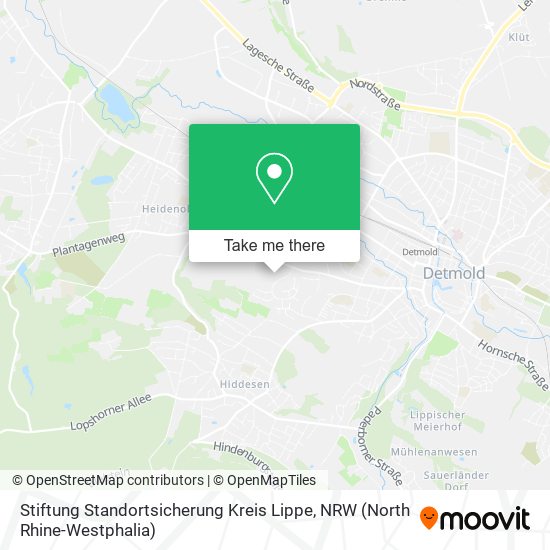 Stiftung Standortsicherung Kreis Lippe map