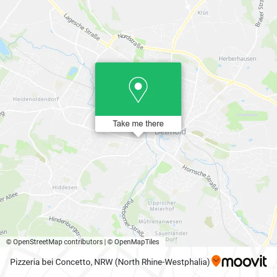 Pizzeria bei Concetto map