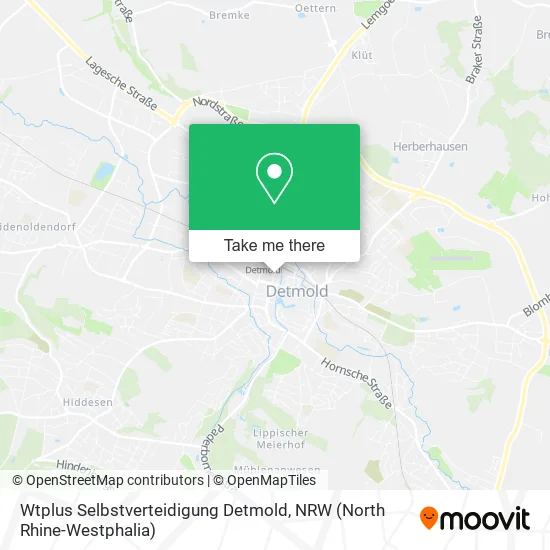 Карта Wtplus Selbstverteidigung Detmold