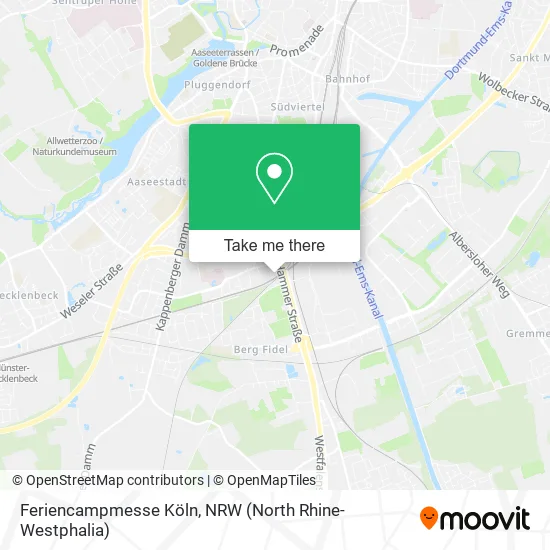 Карта Feriencampmesse Köln