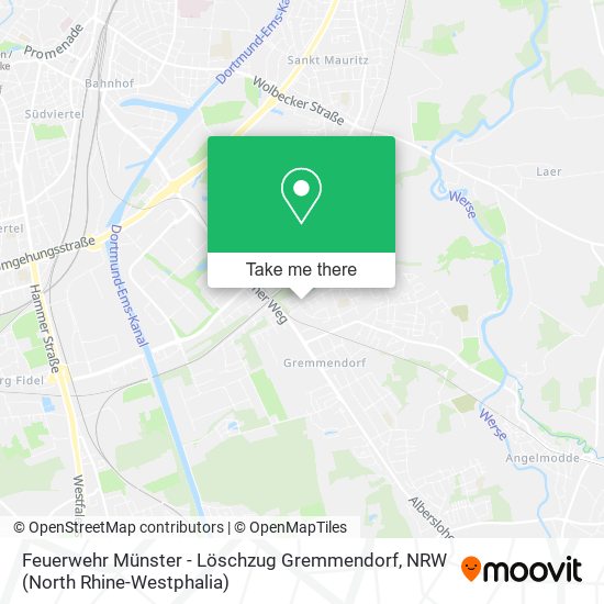 Feuerwehr Münster - Löschzug Gremmendorf map