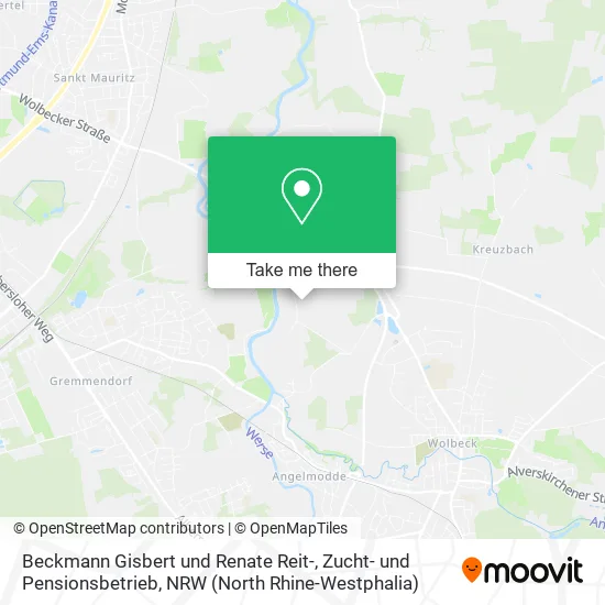 Карта Beckmann Gisbert und Renate Reit-, Zucht- und Pensionsbetrieb