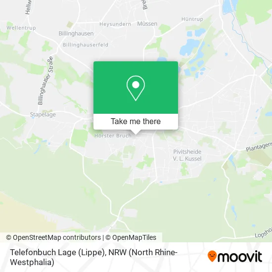 Карта Telefonbuch Lage (Lippe)