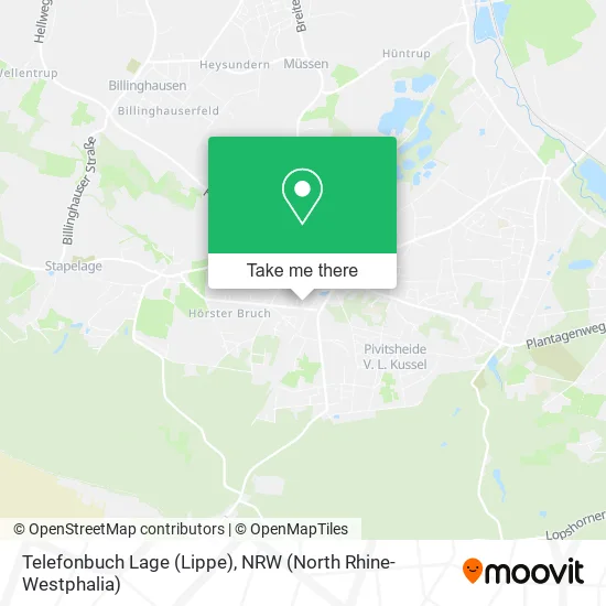 Карта Telefonbuch Lage (Lippe)