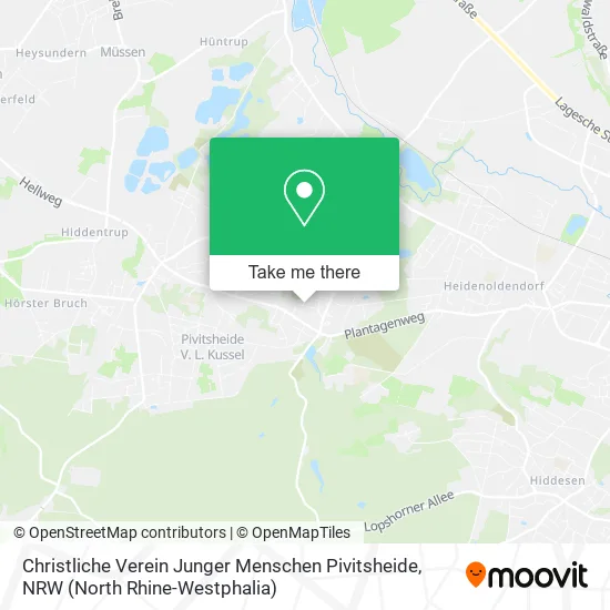 Карта Christliche Verein Junger Menschen Pivitsheide