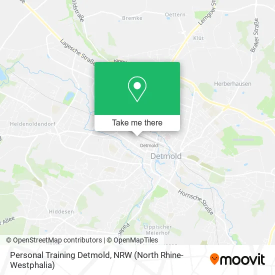 Карта Personal Training Detmold